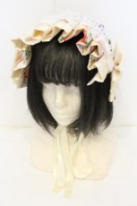 画像1: Happinyass / 和柄ヘッドドレス  キナリ系 O-26-10-04-055-LO-AC-OW-OS (1)