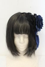 画像2: ATELIER PIERROT / 薔薇レースカチューシャ  ブルー O-26-10-04-060-EL-AC-IG-OS (2)