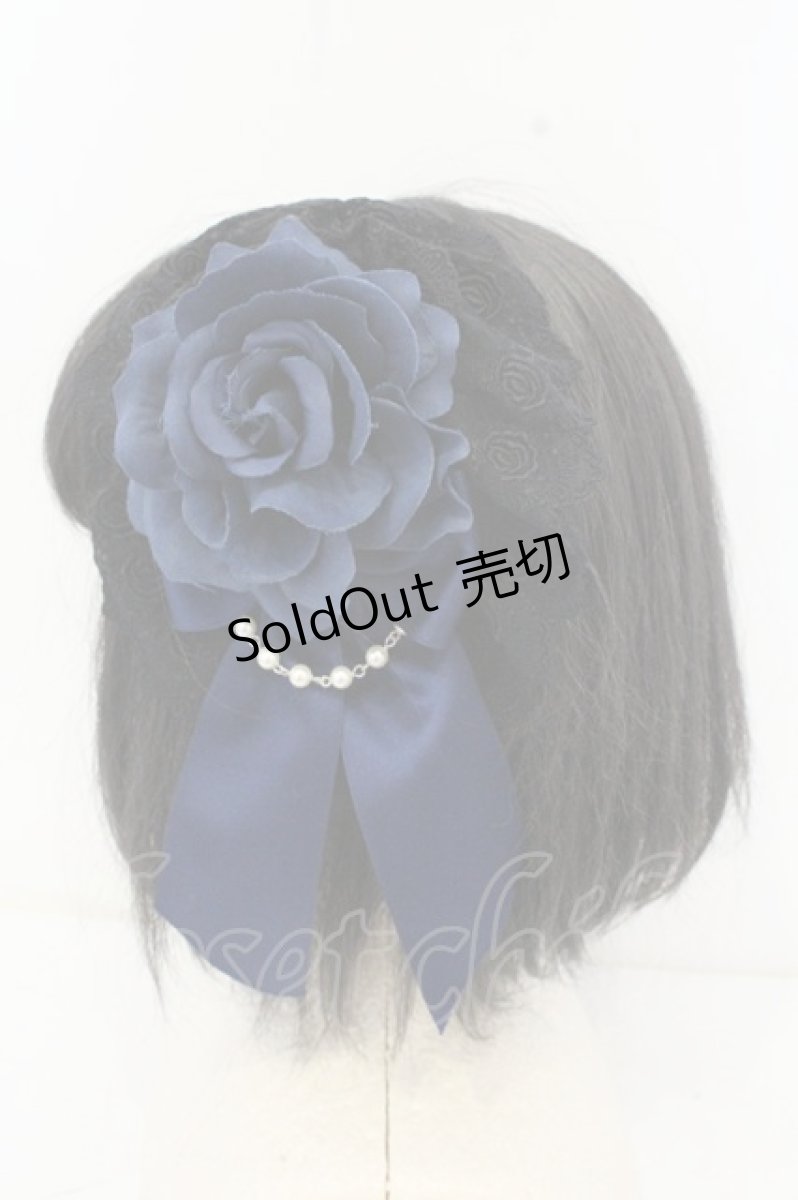 画像3: ATELIER PIERROT / 薔薇レースカチューシャ  ブルー O-26-10-04-060-EL-AC-IG-OS (3)