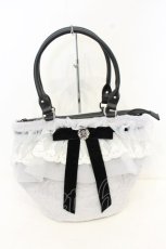 画像1: axes femme / かご型フリルファーバッグ  グレー O-26-10-04-011-AX-BG-OW-OS (1)