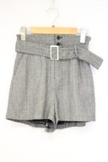 画像1: Jamieエーエヌケー / ヘリンボーンショートパンツ M グレー O-26-10-05-036-LO-PA-OW-OS (1)