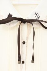画像2: axes femme / クラシックローズ刺繍入りブラウス M アイボリー O-26-10-05-047-AX-TO-IG-OS (2)