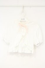 画像1: Deary / ねこorうさぎ耳しっぽ付きポンチパフ半袖パーカー M うさホワイト O-26-10-05-048-LO-TO-IG-OS (1)