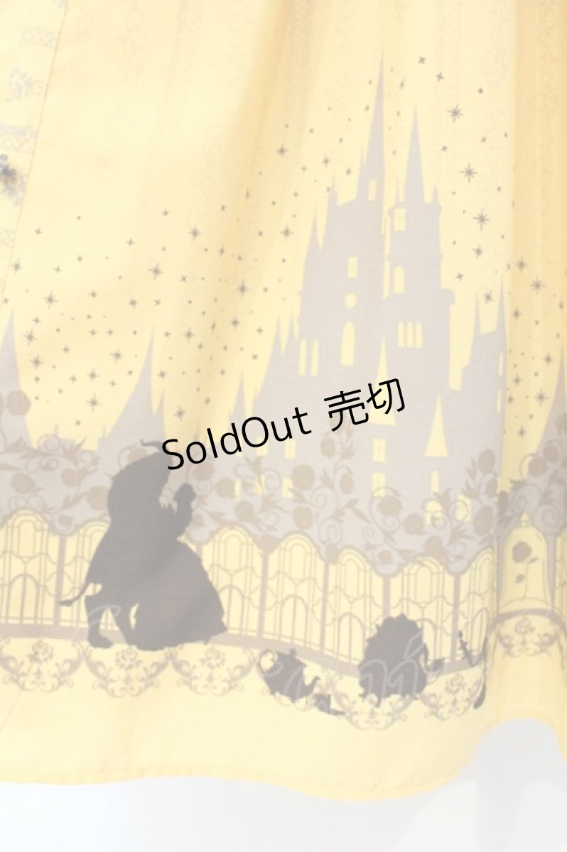 画像3: axes femme / Disney 美女と野獣 クラシックローズロングワンピース M イエロー O-26-10-05-049-AX-OP-IG-OS (3)