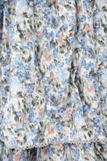 画像2: merry jenny / floralティアードスカート  ブルー×アイボリー O-26-10-05-053-LO-SK-IG-OS (2)