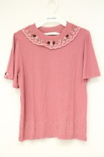 画像1: axes femme / 吸水速乾バラボトルネックプルオーバー F ピンク O-26-10-05-007-AX-TO-OW-OS (1)