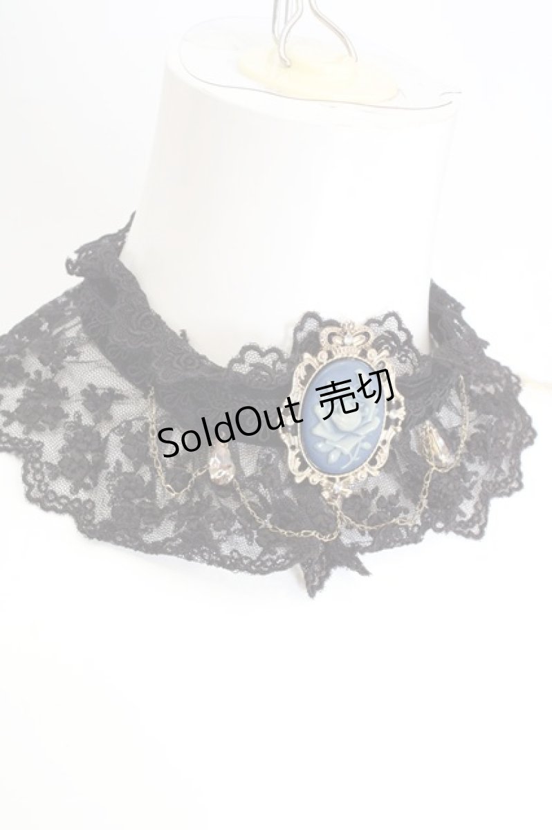 画像2: axes femme / ローズカメオレーシーチョーカー  クロ O-26-10-05-1032-AX-AC-OW-OS (2)