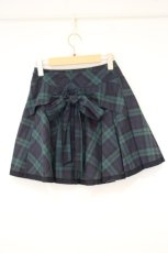 画像3: Jane Marple / コットンタータンのサーキュラースカート  グリーン O-26-10-05-085-JM-SK-YM-OS (3)