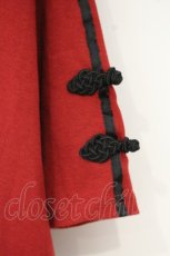 画像2: axes femme / チャイナラインＢＩＧＴシャツ F アカ O-26-10-05-016-AX-TO-OW-OS (2)