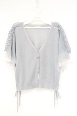 画像1: axes femme / バイカラーラメニットカーデ F グレー O-26-10-05-020-AX-TO-OW-OS (1)