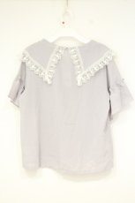 画像3: axes femme / パールビッグ襟ブラウス M ラベンダー O-26-10-05-003-AX-BL-OW-OS (3)