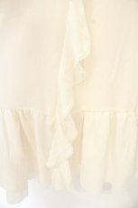 画像2: axes femme / シフォン×ラッフルフリルスカート  アイボリー O-26-10-06-040-AX-SK-IG-OS (2)