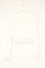 画像3: axes femme POETIQUE / オフショルシフォンブラウス M シロ O-26-10-06-053-AX-BL-IG-OS (3)