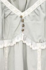画像2: axes femme / レース使いチュニックワンピース F ミント O-26-10-06-058-AX-OP-IG-OS (2)