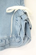 画像3: axes femme / フリルハイウエストデニムパンツ L ライトイディゴ O-26-10-06-059-AX-PA-IG-OS (3)