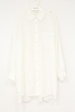 画像1: axes femme / スリット袖シアーシャツ F シロ O-26-10-06-060-AX-BL-IG-OS (1)