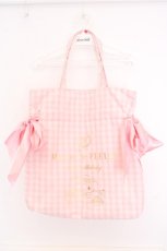 画像1: Maison de FLEUR / マイメロディリボントートバッグ  ピンク ギンガム O-26-10-06-1001-LO-BG-IG-OS (1)