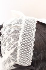 画像2: Melody BasKet / レースブリムヘアクリップ  クロ×キナリレース O-26-10-06-1068-LO-AC-OW-OS (2)