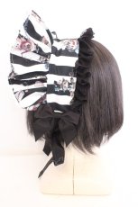 画像2: Royal Princess Alice / Alice in Cat Tea Party Spinコラボ　ボンネット  クロ O-26-10-06-1087-LO-AC-IG-OS (2)