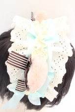 画像2: LOLITA他 / くまみみヘッドドレス  オフシロ×ミント O-26-10-06-1088-LO-AC-IG-OS (2)