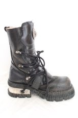 画像5: New Rock / M-373-S1 ブーツ 23.5~24cm程度 ブラック O-26-10-06-1094-LO-SH-IG-OS (5)