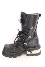 画像8: New Rock / M-373-S1 ブーツ 23.5~24cm程度 ブラック O-26-10-06-1094-LO-SH-IG-OS (8)