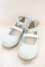 画像1: majoretty / 五月アイコラボ MRフラワーカットリボンパンプス L ミント O-26-10-06-1096-LO-SH-IG-OS (1)