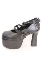 画像6: ATELIER PIERROT / ANTIQUE GOLD FRAME PUMPS（アンティークゴールドフレームパンプス） LL ブラック O-26-10-06-1100-EL-SH-OW-OS (6)