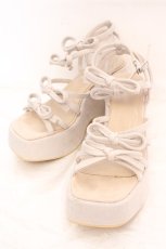 画像1: merry jenny / ribbon ribbon sandal　サンダル M ベージュ O-26-10-06-1105-LO-SH-OW-OS (1)