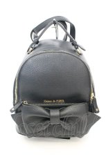 画像1: Maison de FLEUR / ビッグリボンリュック  クロ O-26-10-06-1002-LO-BG-IG-OS (1)