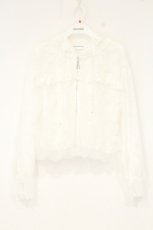 画像1: axes femme / チュール×レースパーカー M シロ O-26-10-06-069-AX-TO-IG-OS (1)