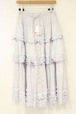 画像1: PINK HOUSE / オリジナルマルチストライプスカート  サックス×ラベンダー O-26-10-06-076-LO-SK-IG-OS (1)