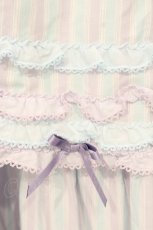 画像3: PINK HOUSE / オリジナルマルチストライプスカート  サックス×ラベンダー O-26-10-06-076-LO-SK-IG-OS (3)