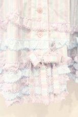 画像4: PINK HOUSE / オリジナルマルチストライプスカート  サックス×ラベンダー O-26-10-06-076-LO-SK-IG-OS (4)