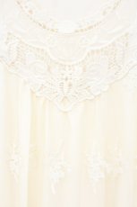 画像2: axes femme / モチーフレース使いチュニック  アイボリー O-26-10-06-009-AX-TO-IG-OS (2)