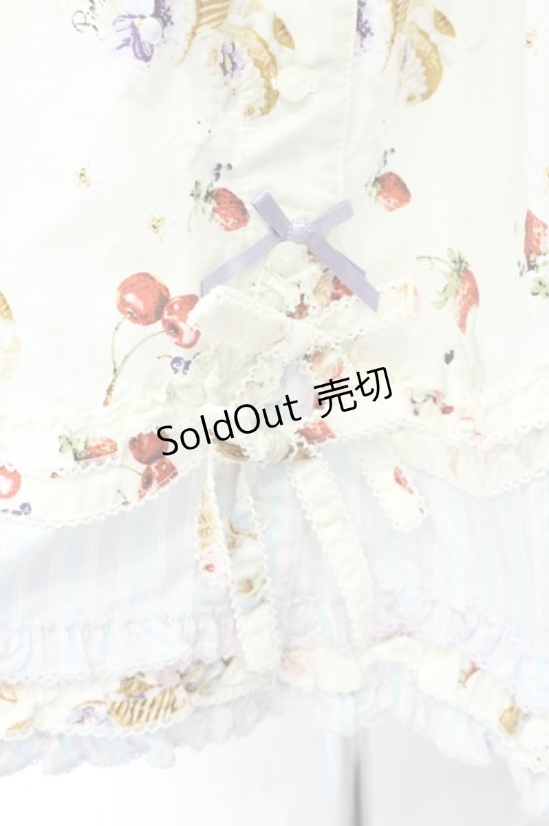 画像4: PINK HOUSE / スイーツスプリングバニープリントパッチワークワンピース  アイボリー O-26-10-06-083-LO-OP-IG-OS (4)