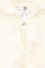 画像2: axes femme / UVカットフードフリルカーディガン  オフシロ O-26-10-06-012-AX-TO-IG-OS (2)