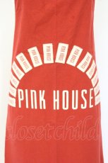 画像2: PINK HOUSE / ロゴプリントエプロン  アカ O-26-10-06-102-LO-TO-IG-OS (2)