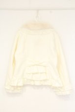 画像4: axes femme / ローズリボン付きフリルコート L オフシロ O-26-10-06-013-AX-CO-IG-OS (4)