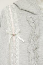 画像2: axes femme / ローズリボン後レースパーカー F グレー O-26-10-06-015-AX-TO-IG-OS (2)