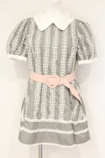 画像1: Lolime by mellfy memory / Lacy Madonna ワンピース M グレー O-26-10-06-016-LO-OP-OW-OS (1)