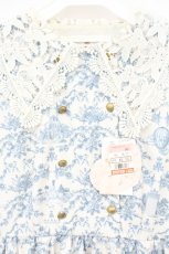 画像2: m petit by misako / TT*MSKトワルドOP トワルドジュイワンピース L オフシロ×ブルー O-26-10-06-002-LO-OP-IG-OS (2)