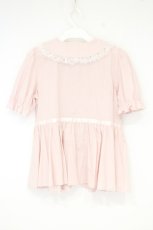 画像4: Lolime by mellfy memory / ribbon puff sleeve ruffle blouse　ブラウス M ピンク O-26-10-06-017-LO-BL-OW-OS (4)