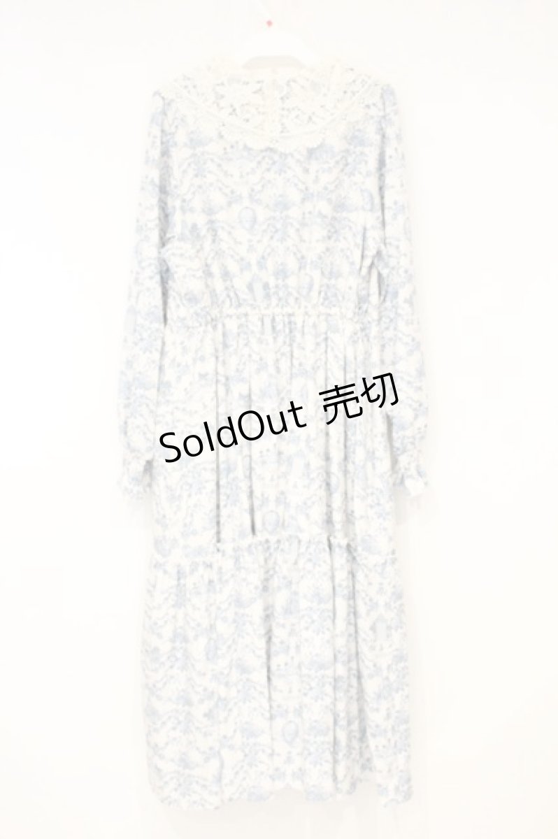 画像3: m petit by misako / TT*MSKトワルドOP トワルドジュイワンピース L オフシロ×ブルー O-26-10-06-002-LO-OP-IG-OS (3)