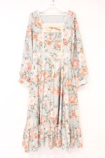 画像1: axes femme / ブルームフラワー柄ワンピース F ミント O-26-10-06-020-AX-OP-IG-OS (1)