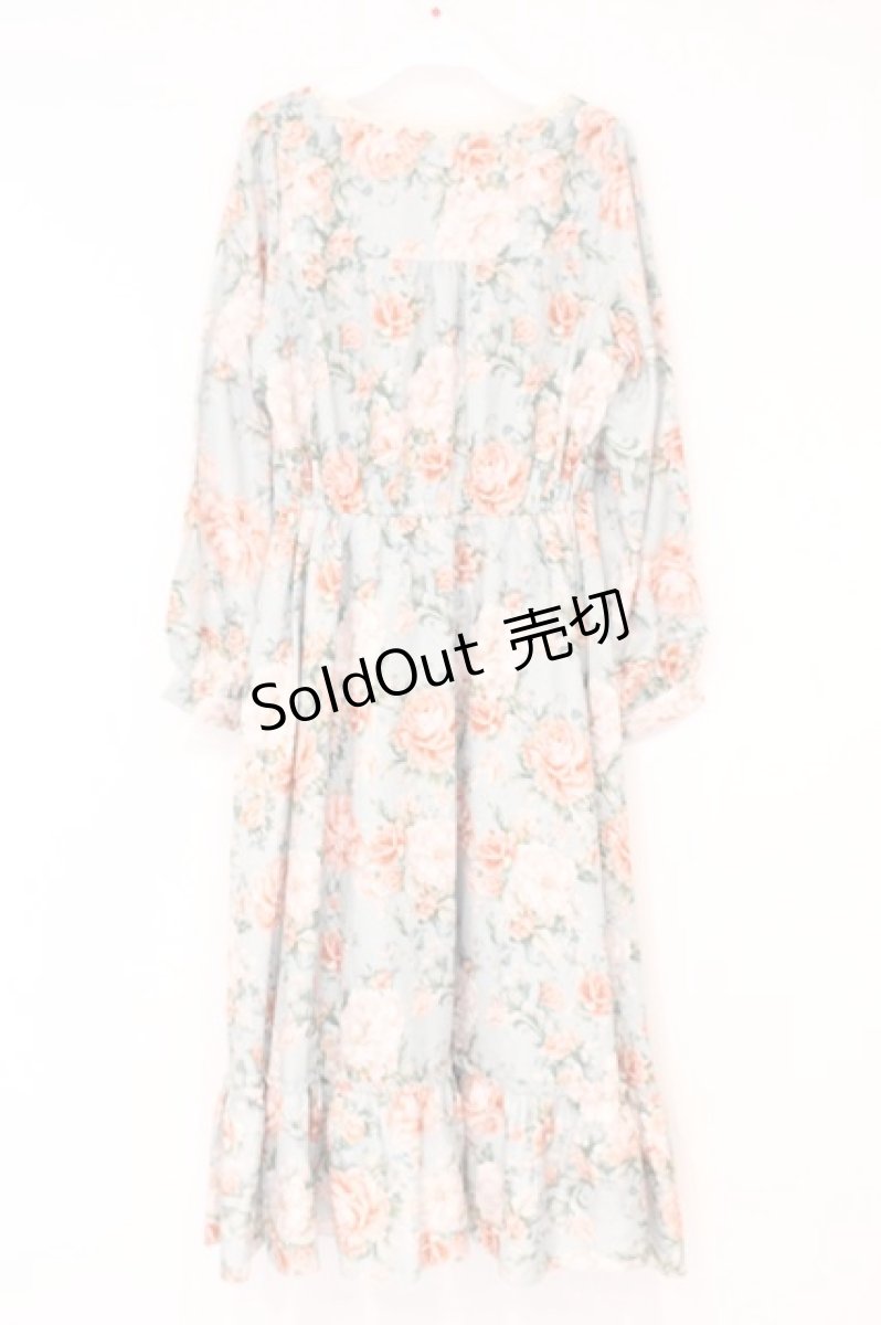 画像3: axes femme / ブルームフラワー柄ワンピース F ミント O-26-10-06-020-AX-OP-IG-OS (3)