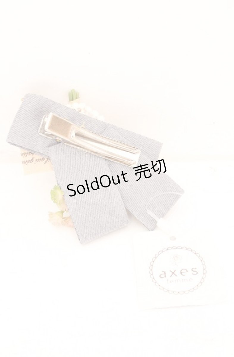 画像2: axes femme / フラワーモチーフクリップ  ブルー O-26-10-07-012-AX-AC-OW-OS (2)