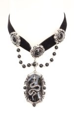 画像2: KILLSTAR / Ophidian Choker 　チョーカー  ブラック O-26-10-07-023-PU-AC-OW-OS (2)