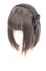 画像1: m petit by misako / TT*AMレースカチューシャ  クロ O-26-10-07-027-LO-AC-IG-OS (1)