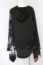 画像3: NieR Clothing / FAKEチャイナボタン着物風袖PULLOVER【和柄九尾】指穴付き  ブラック×レッド O-26-10-09-050-PU-TO-IG-OS (3)